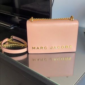 Marc Jacobs pink and gold crossbody